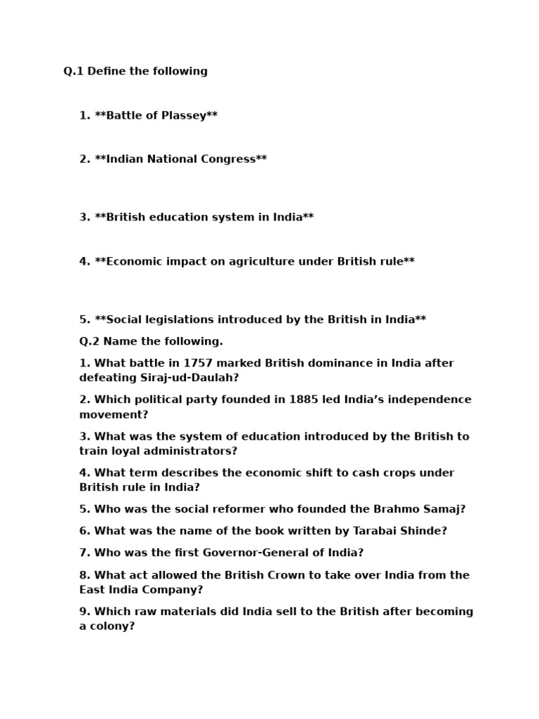 Key Concepts of British India History | PDF | British Empire | British Raj