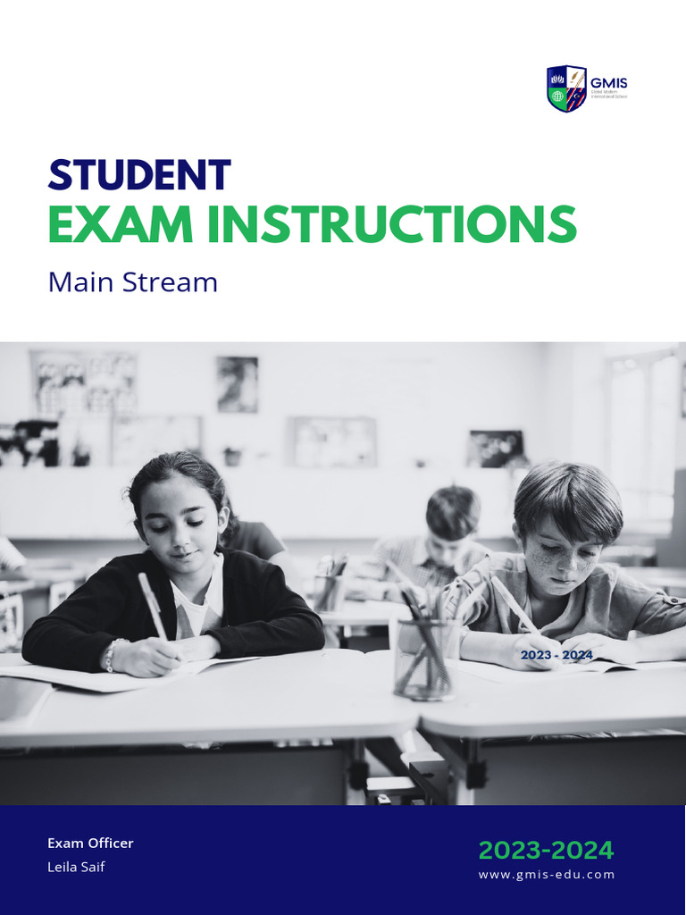 DEC-TERM 1 - 2024 - Student Exam Instructions | PDF