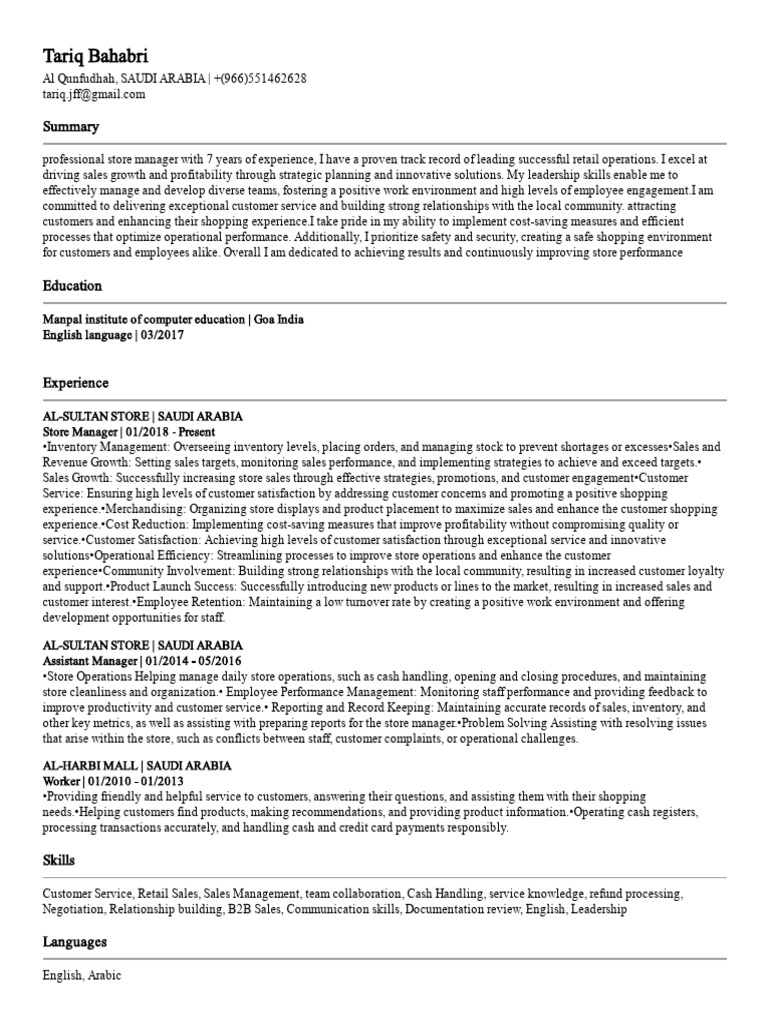 Bahabri resume tariq jff pdf sales inventory