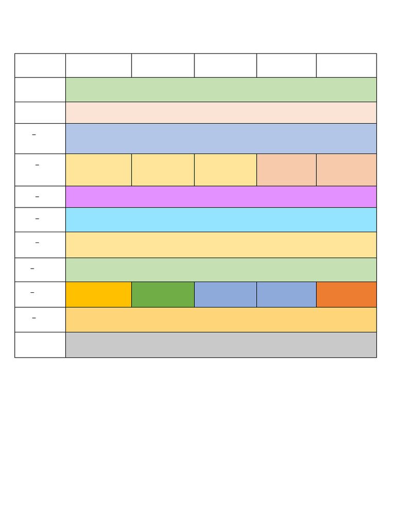 Weekly Reception Timetable | PDF