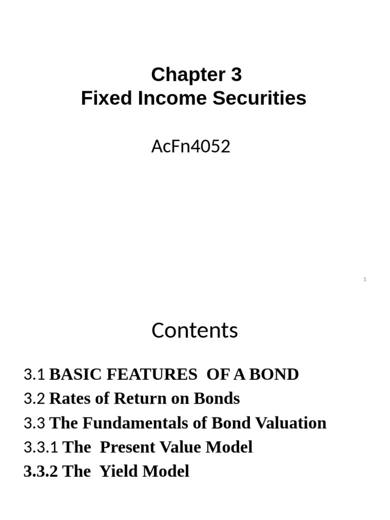 Bond Basics for Finance Students | PDF | Bonds (Finance) | Yield (Finance)