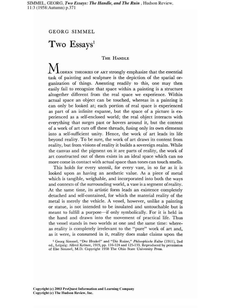 Georg simmel individualism picture