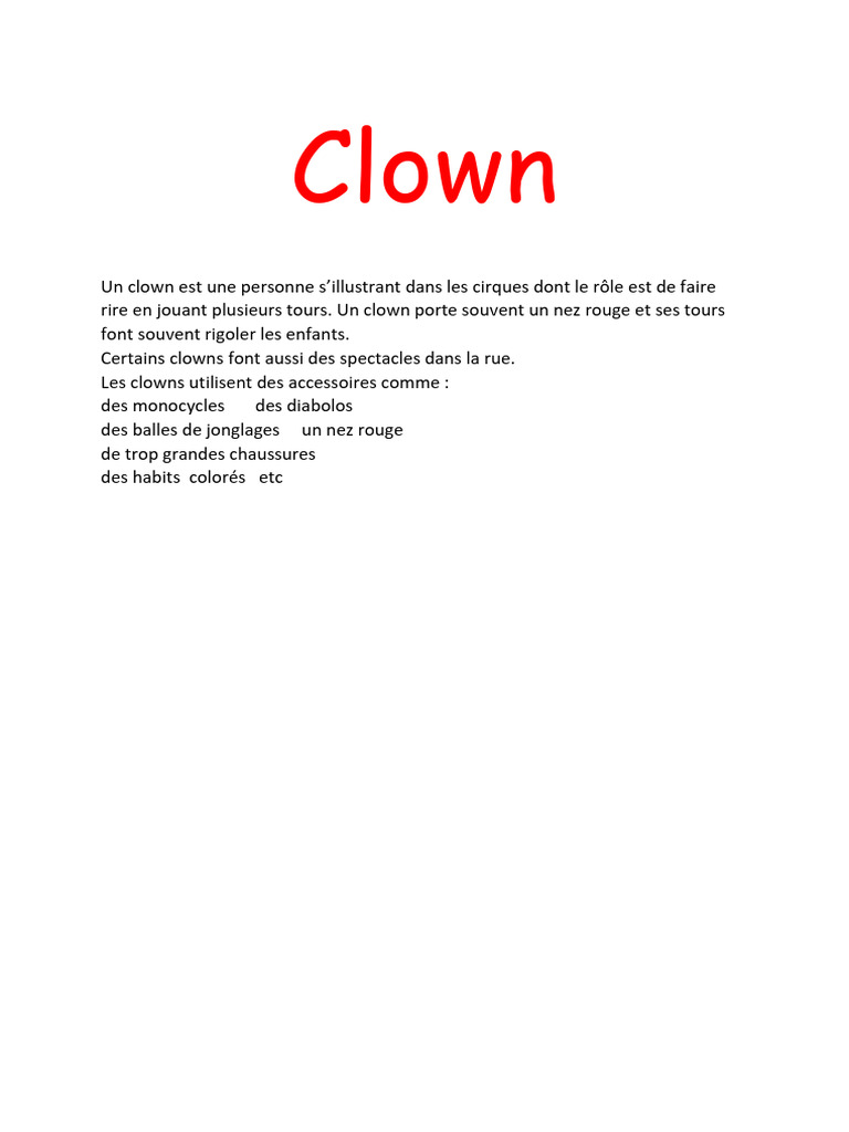 Clown | PDF