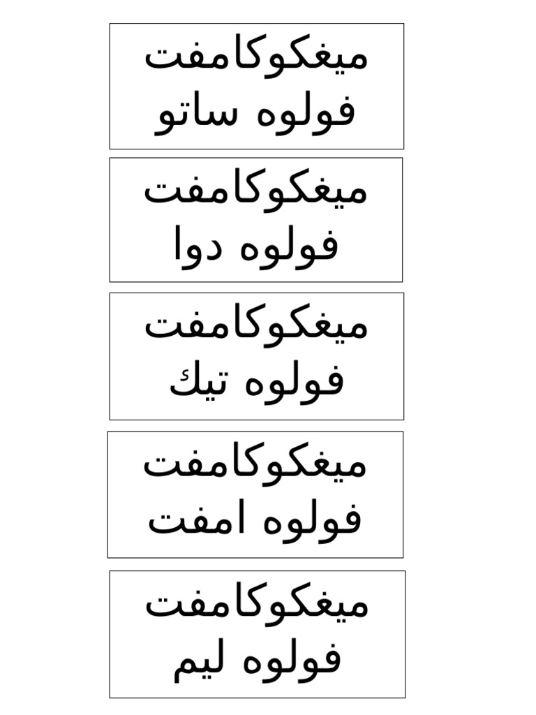 Partition Mingguan RPH 2020 | PDF