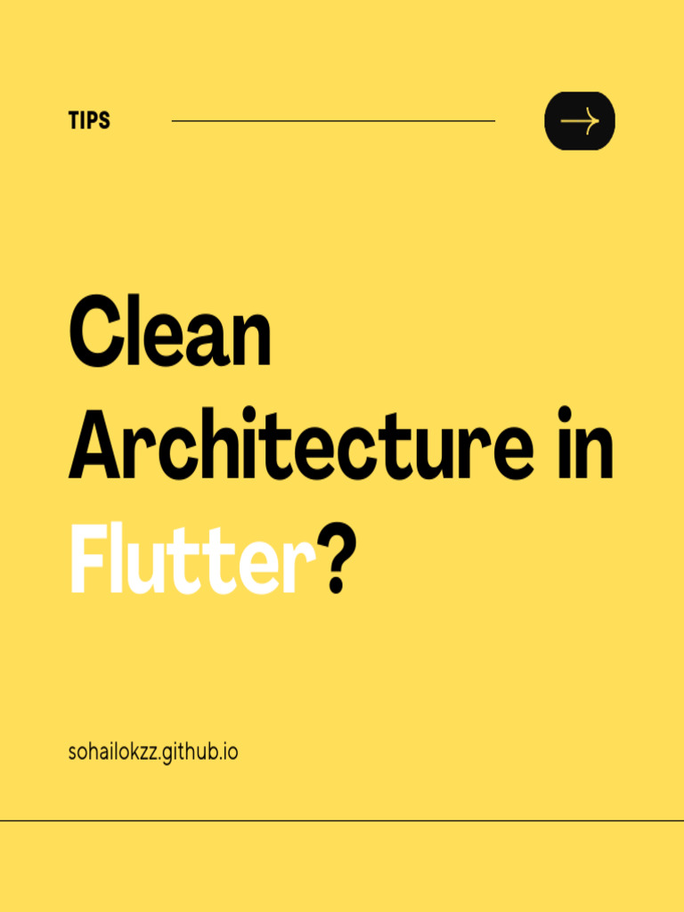 Clean Architecture in ?: Flutter | PDF