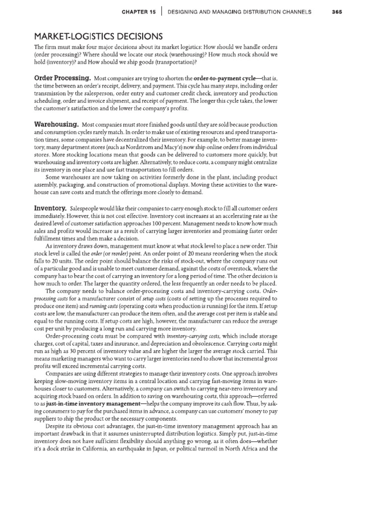Logistics | PDF