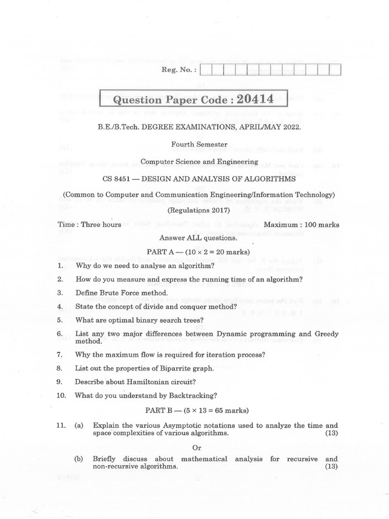 CSE-AM-2022-CS 8451-Design and Analysis of Algorithms-948951701-CS 8451 ...