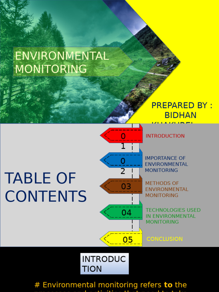 Environmental Monitoring Methods & Tech | PDF | Environmental ...