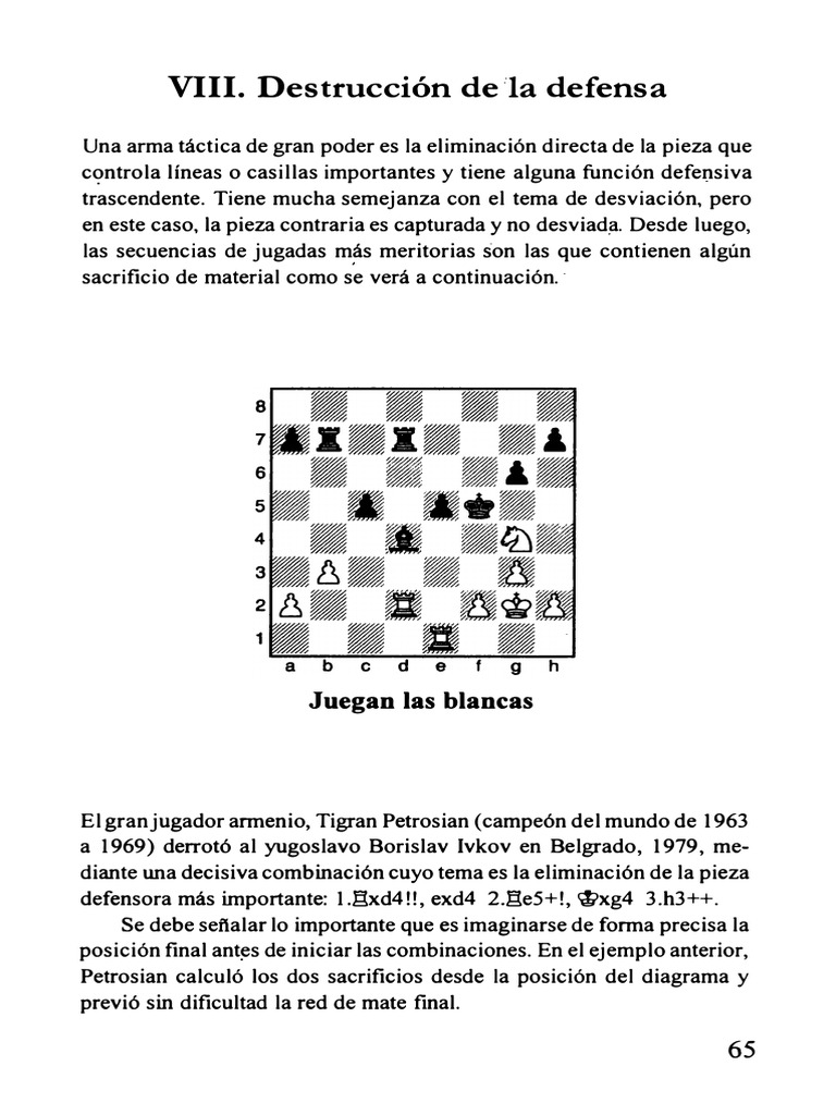 Estrategias de eliminación en ajedrez | PDF | Ajedrez | Teoría del ajedrez