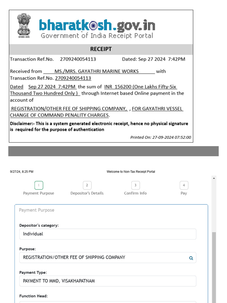 Gayathri Payment Detailed View | PDF | Payments | Receipt