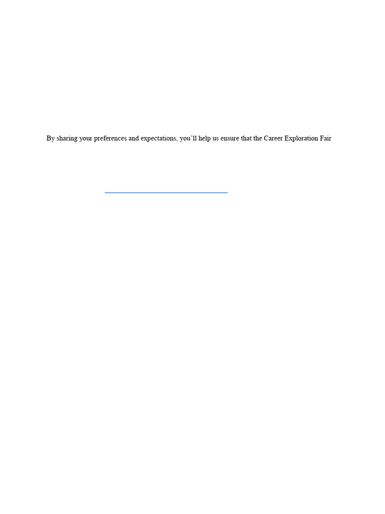 Notice (Career Exploration Pre Event Survey Form For Classes S4-S7) | PDF