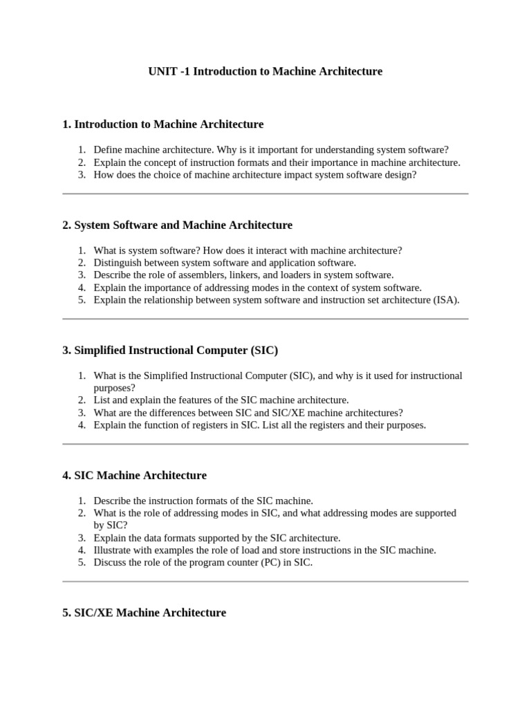 Question Bank 1 | PDF | Assembly Language | Computer Program