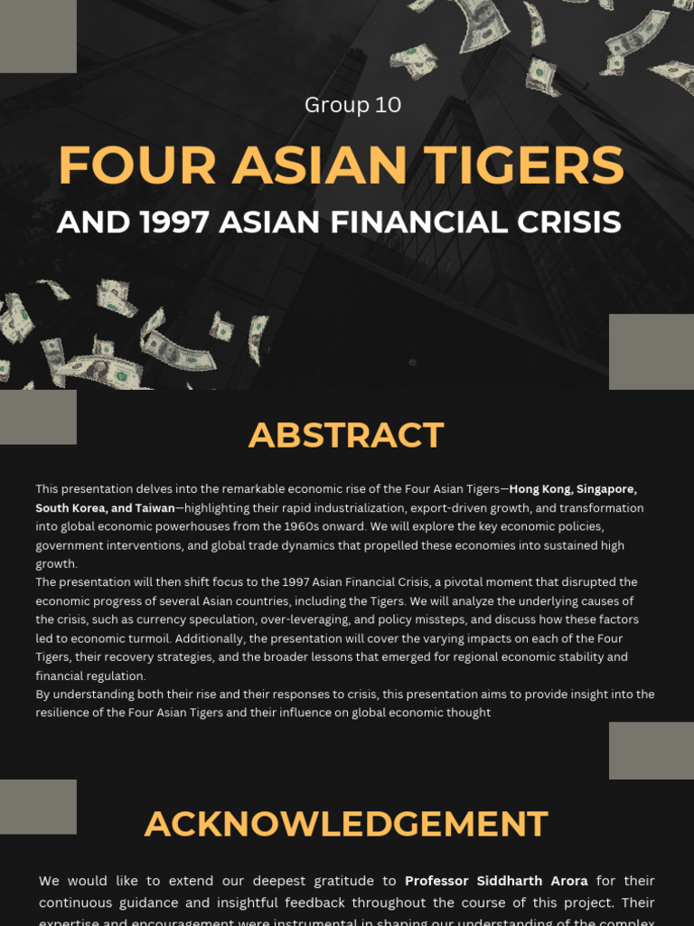 Four Asian Tigers and 1997 Crisis Analysis | PDF | 1997 Asian Financial ...