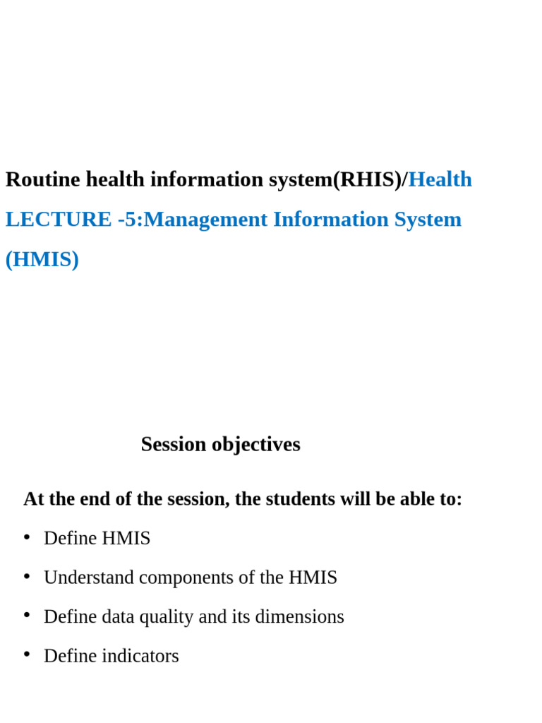 LECTURE 5 | PDF | Performance Indicator | Patient