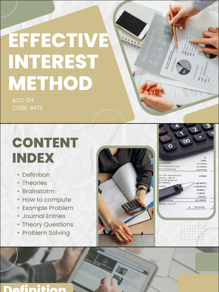 Effective Interest Method Explained | PDF | Interest | Discounting