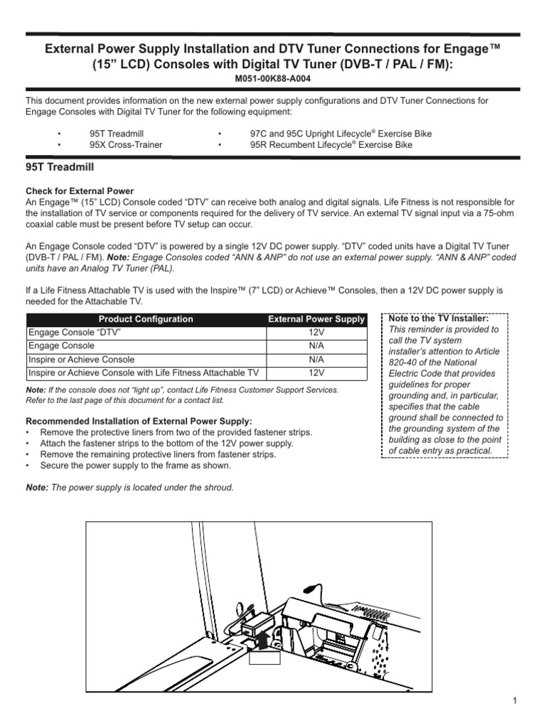 Engage Console Power Supply Setup Guide | PDF | Electrical Connector ...