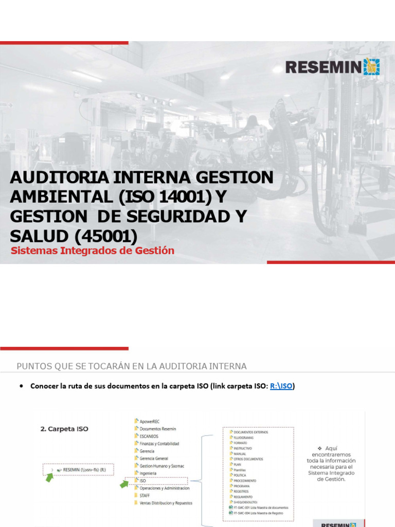 Puntos para Auditoria Interna Iso 14001, Iso 45001 - 2024 | PDF