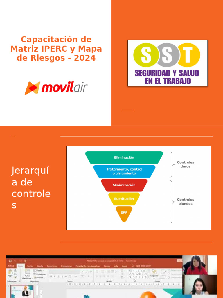 Capacitación de Matriz IPERC y Mapa de Riesgos - Movil Air S.A.C. | PDF