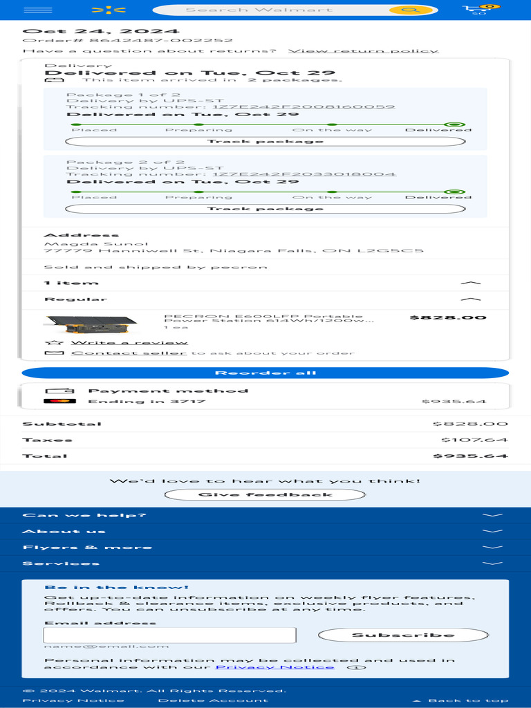 Order Confirmation and Delivery Details | PDF