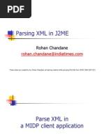 Parsing XML in J2ME