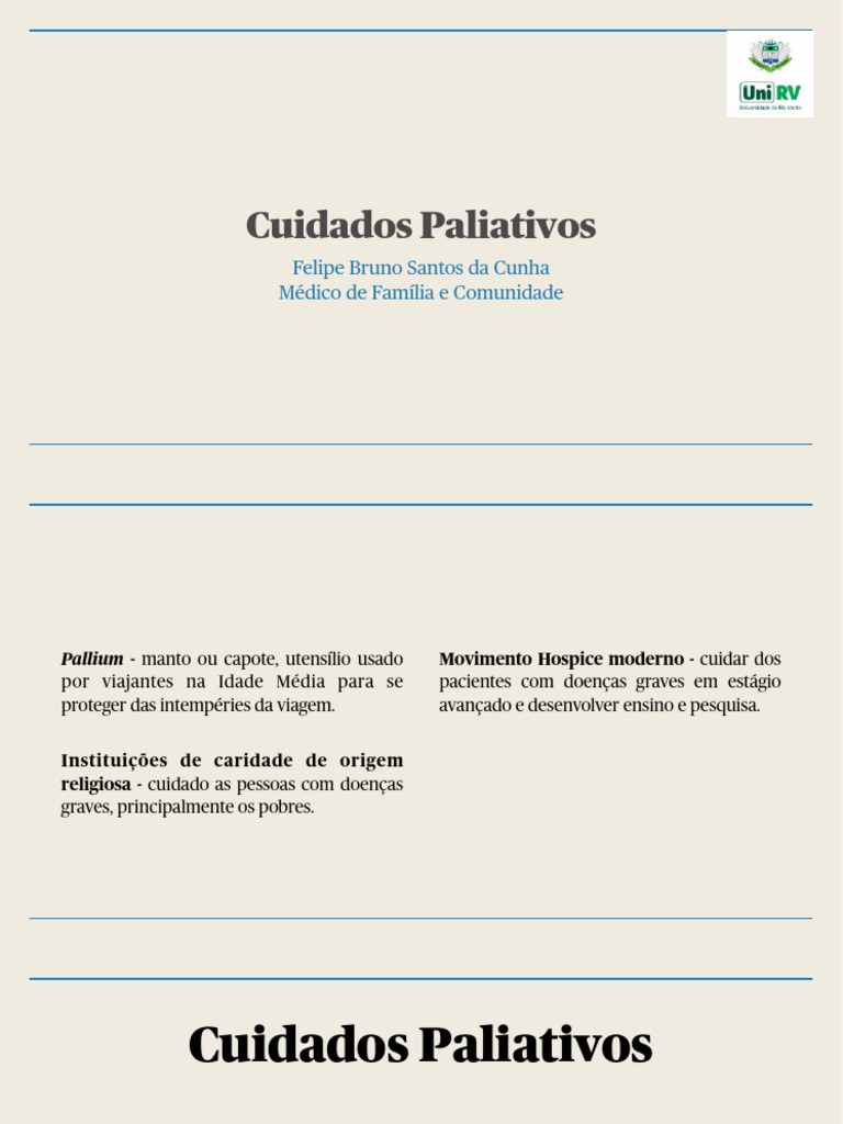 Manual de Cuidados Paliativos | PDF | Cuidado paliativo | Remédio