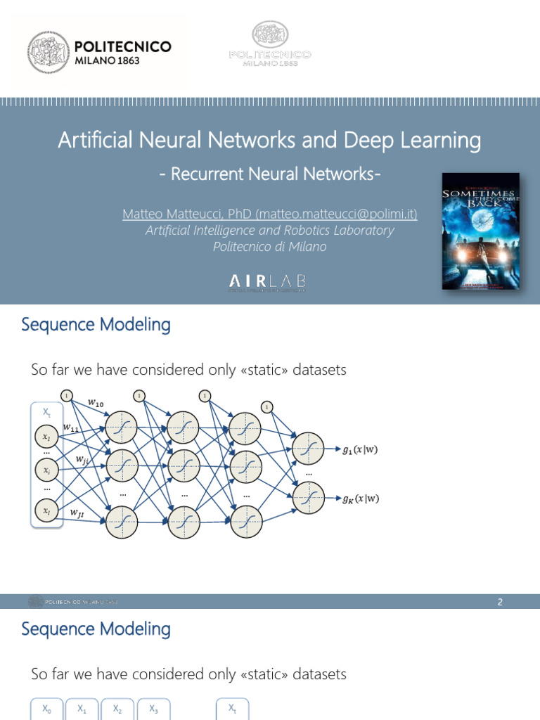 Understanding Recurrent Neural Networks | PDF | Artificial Intelligence ...