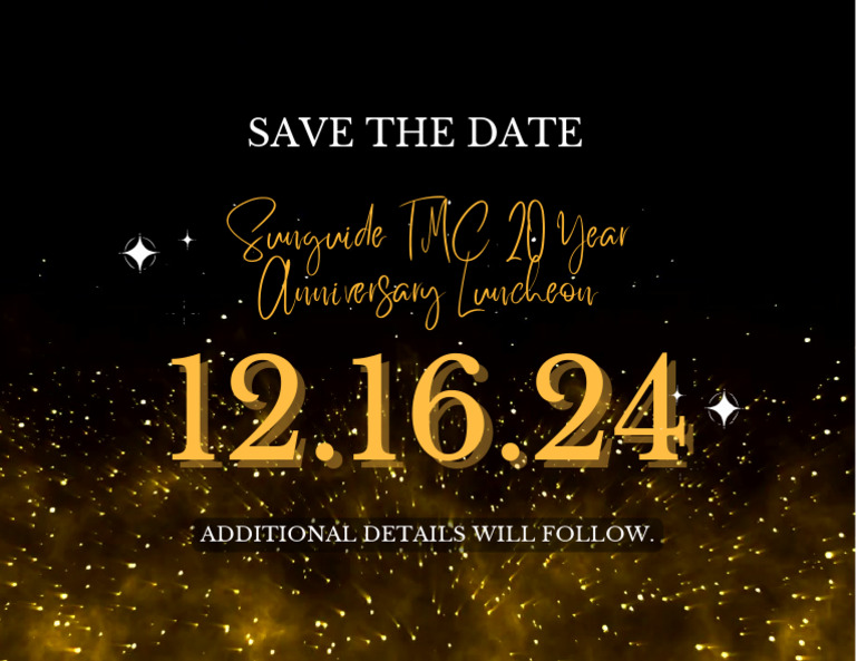 Save The Date Sunguide TMC 20 Year Anniversary Luncheon (Postcard (US ...