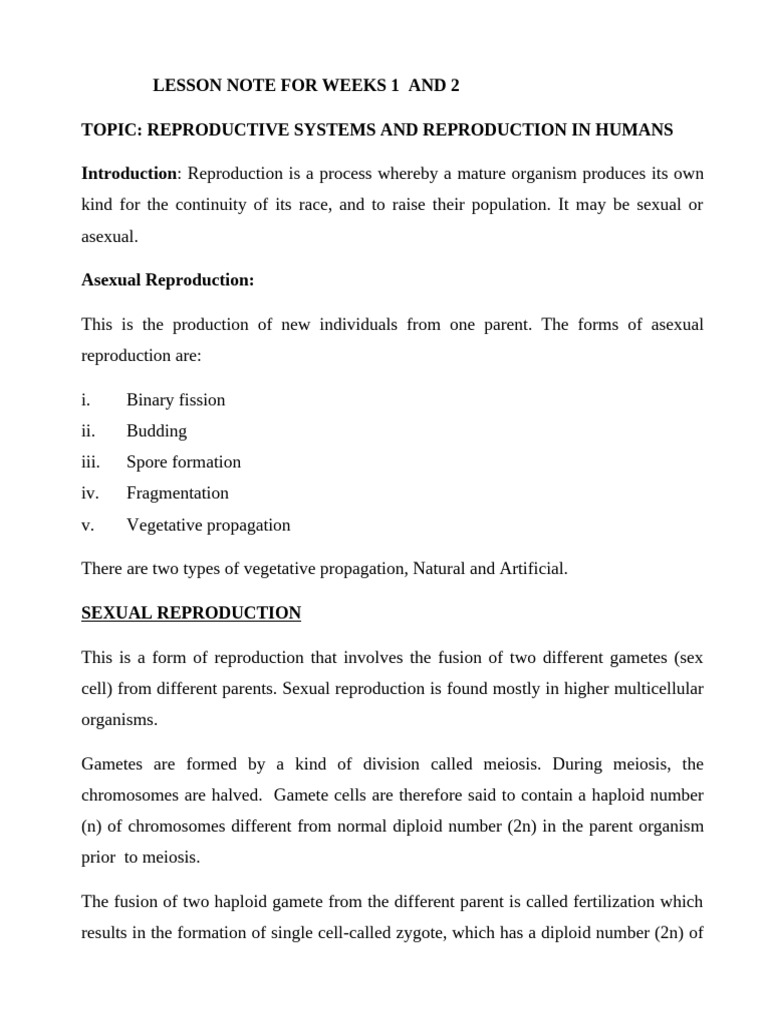 Human Reproductive Systems Overview | PDF | Flowers | Fruit