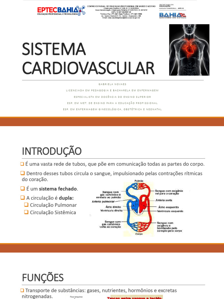 Estrutura e Função do Sistema Cardiovascular | PDF | Coração | Átrio ...