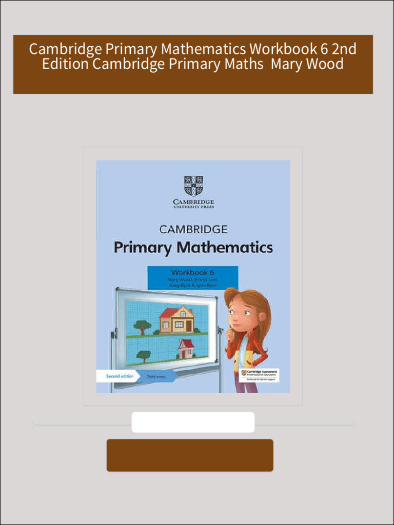 Pdf cambridge primary mathematics workbook 6 2nd edition cambridge