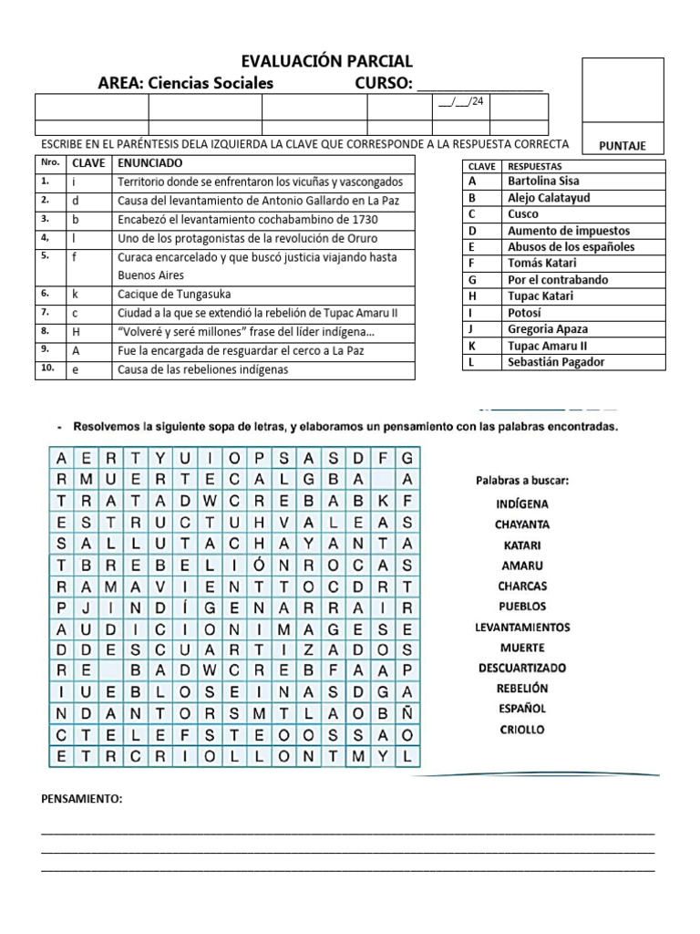 eval rebeliones y sublevaciones | PDF