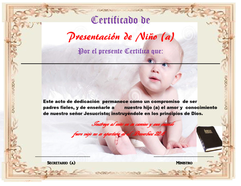 Certificado de Presentacion 2023 | PDF