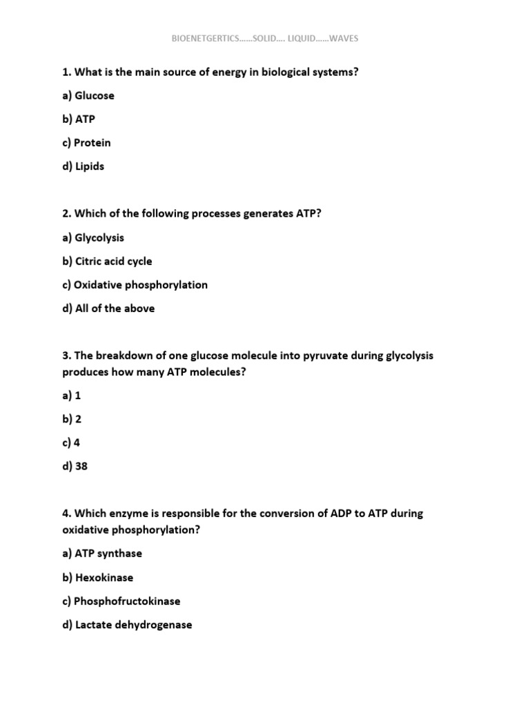 MCQS 2 | PDF | Cellular Respiration | Glycolysis