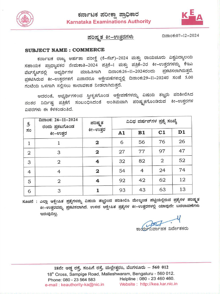 Commerce 07122024 Kannada | PDF