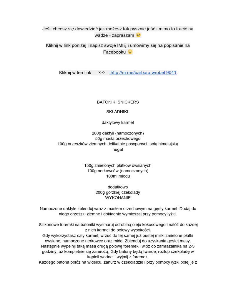Batoniki Snickers | PDF
