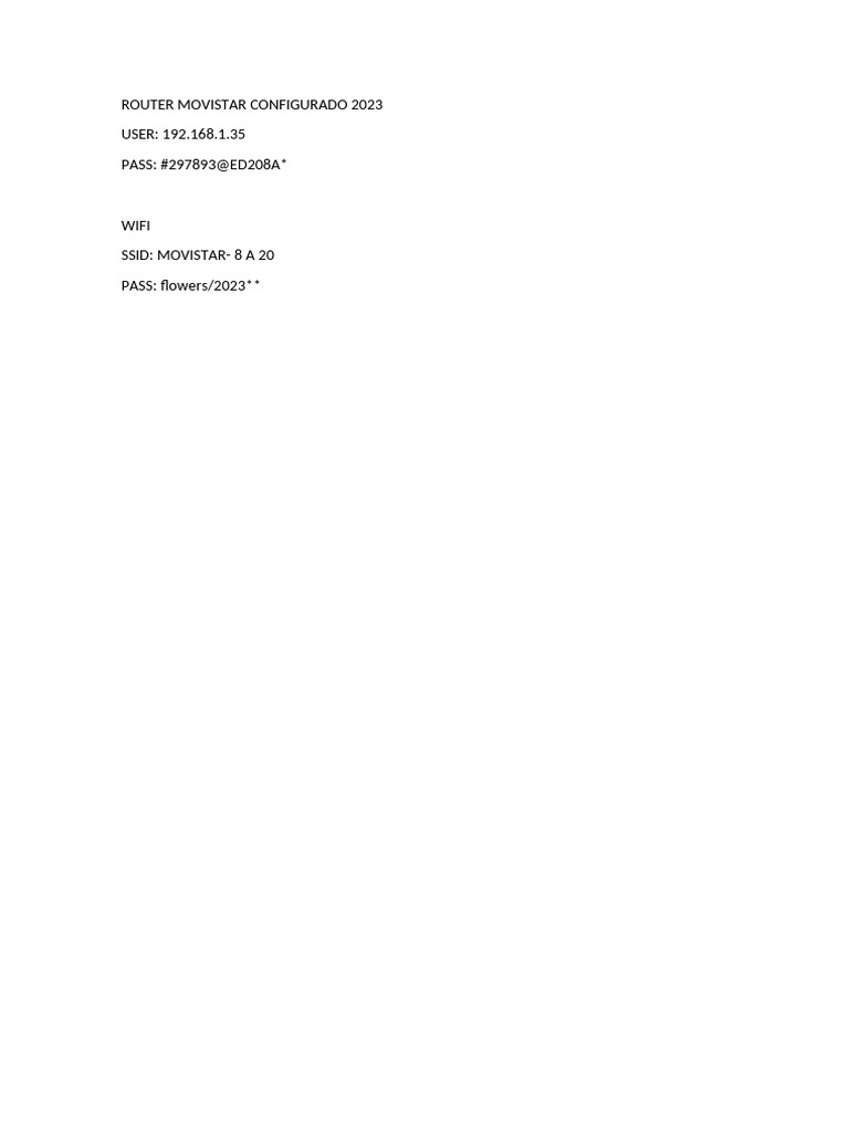 Router Movistar Configurado Pdf