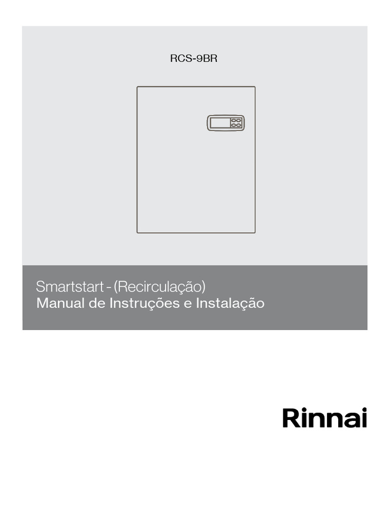Manual de Instalação RCS-9BR Smartstart | PDF | Bomba | Temperatura