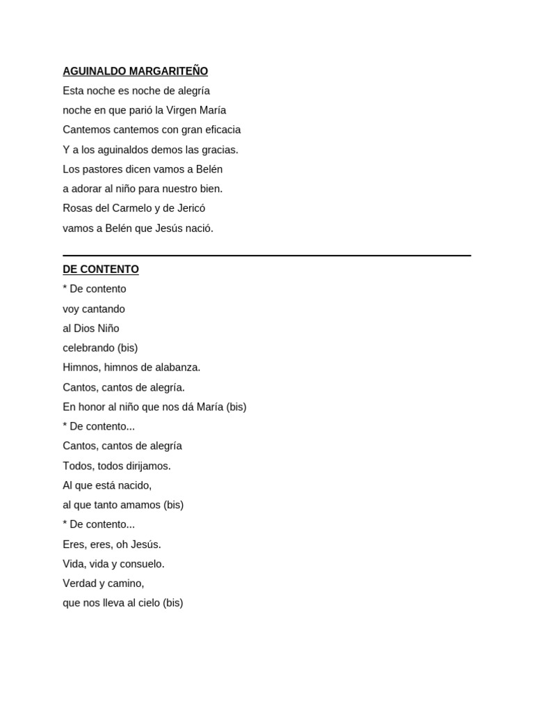 Aguinaldo 2 | PDF | María, madre de Jesús | Navidad
