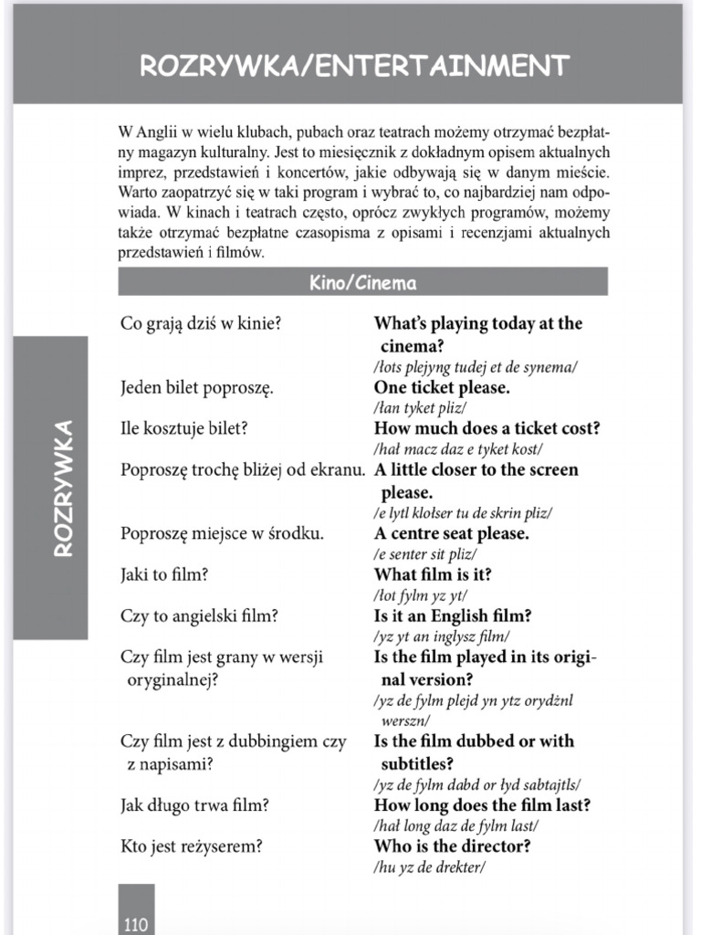 English Cinema Exercises Pdf