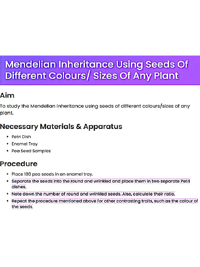 Practical 7 (Bio) | PDF