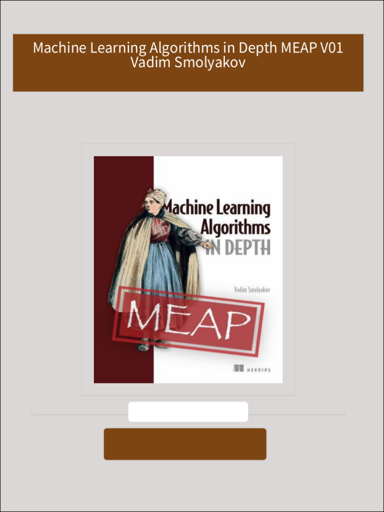 Instant Download Machine Learning Algorithms in Depth MEAP V01 Vadim ...