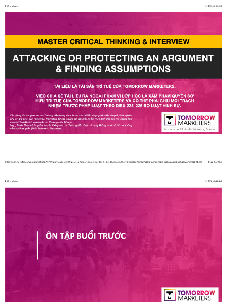 Argument Analysis and Assumptions Guide | PDF