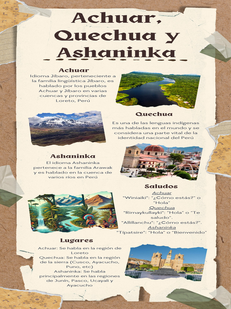 Idioma Achuar, Quechua y Ashaninka | PDF