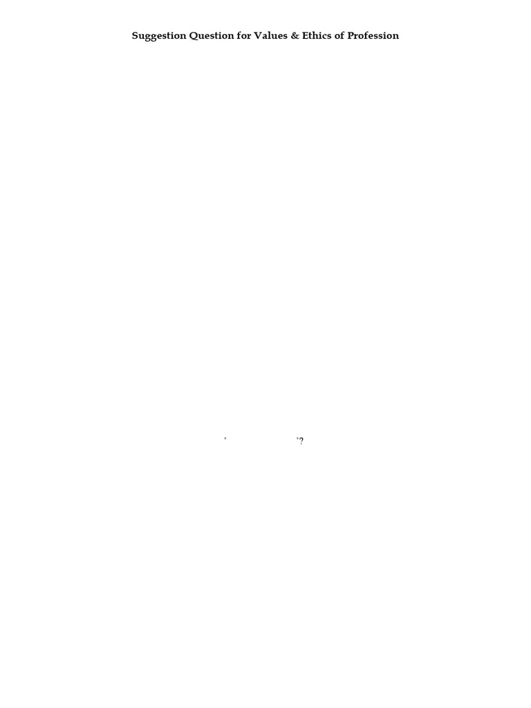 Values and Ethics in Professional Practice | PDF