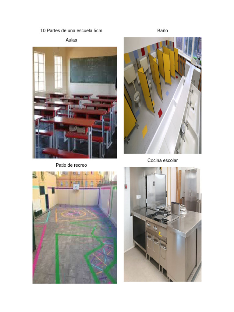 10 Partes de una escuela 5cm | PDF