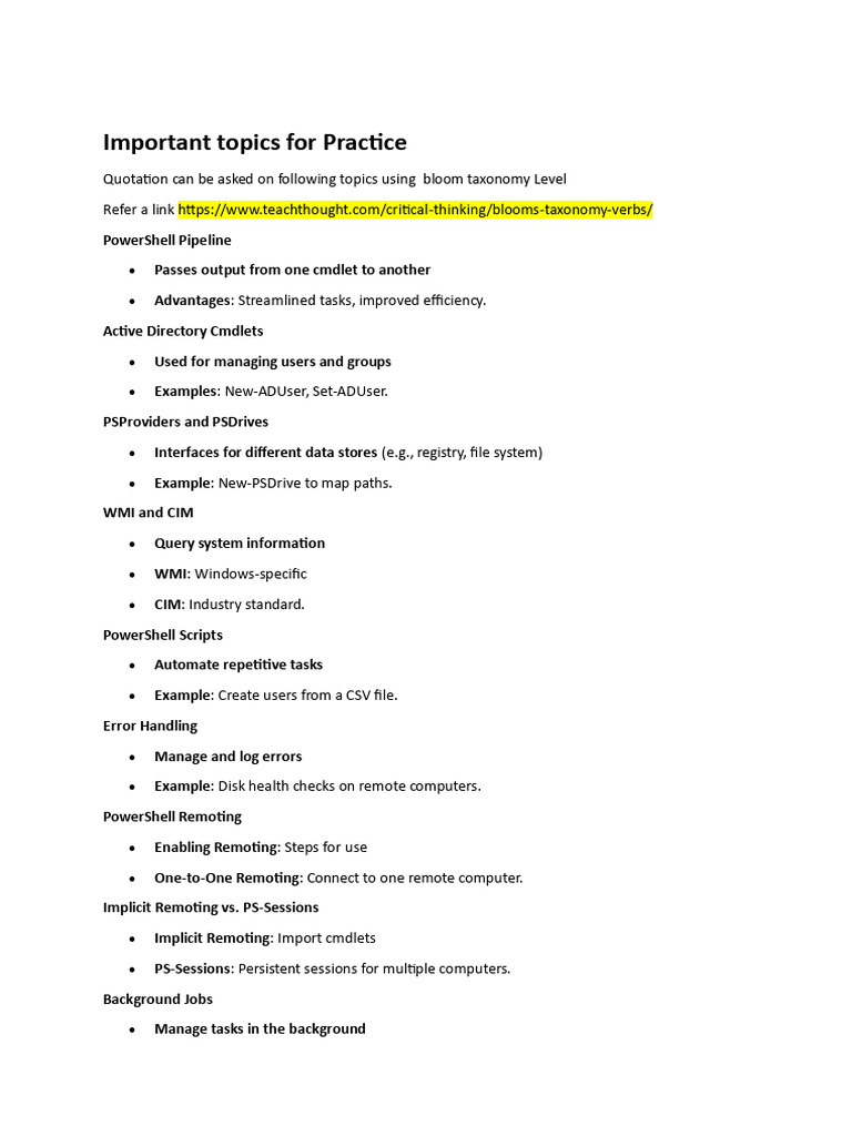 Important Topics For Practice ACM | PDF | Windows Registry | Data ...