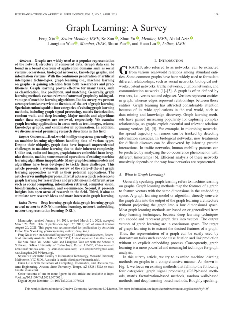 Survey of Graph Learning Methods | PDF | Eigenvalues And Eigenvectors ...