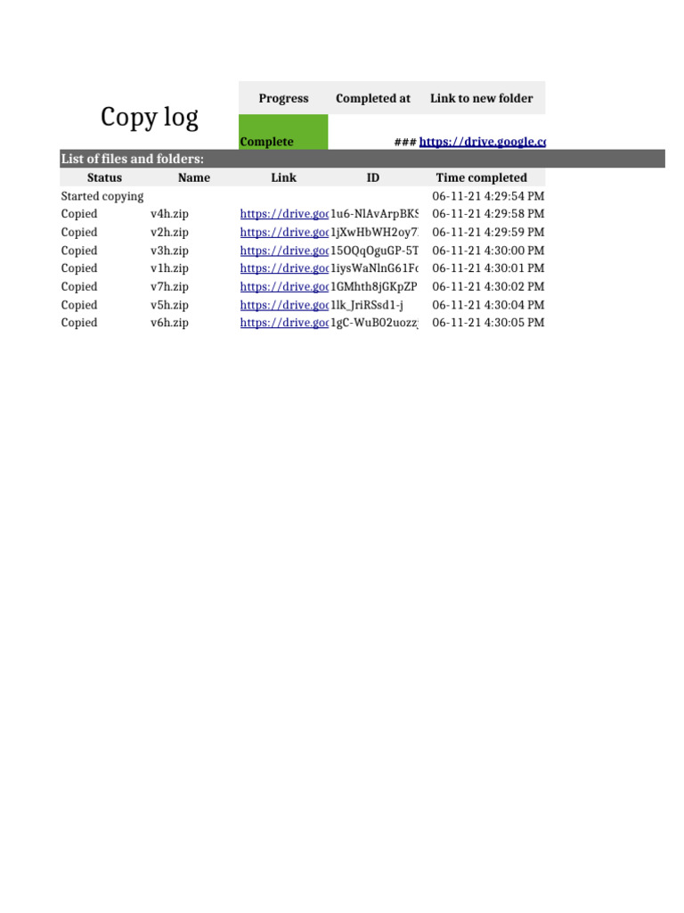 File Copy Log and Status Report | PDF | Zip (File Format) | Computer File