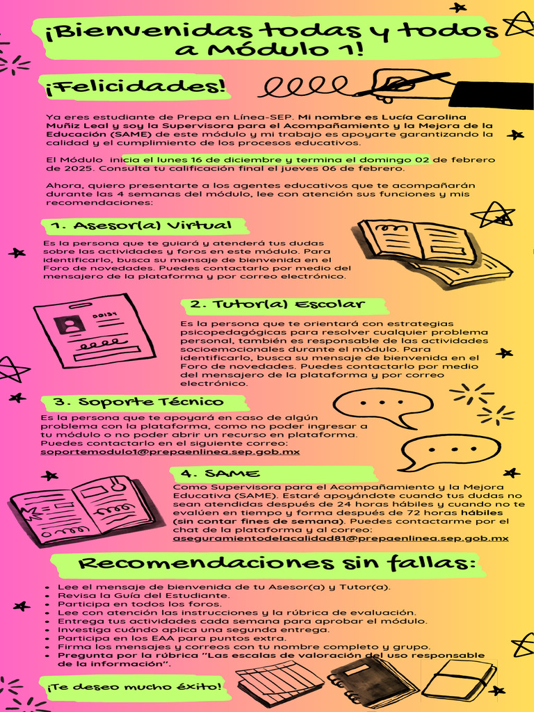 Guía del Módulo 1: Prepa en Línea-SEP | PDF