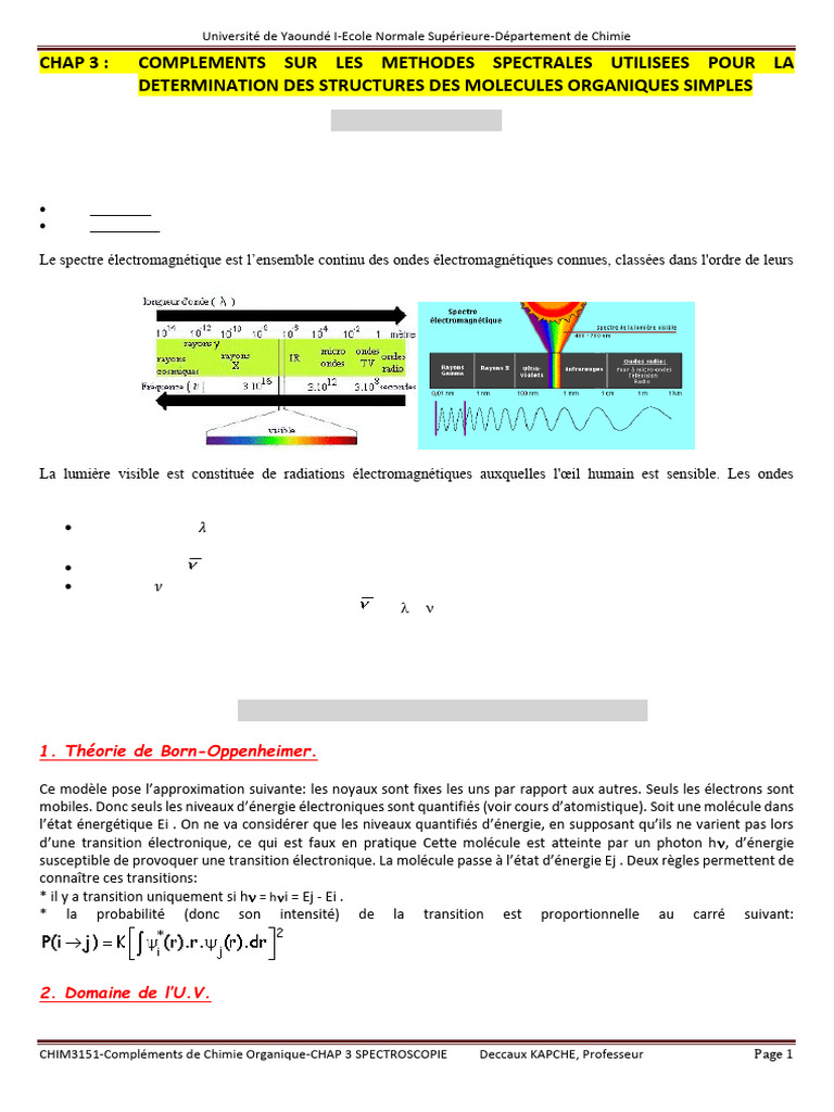 Réarrangement Mac Lafferty en Spectroscopie | PDF | Liaison chimique ...